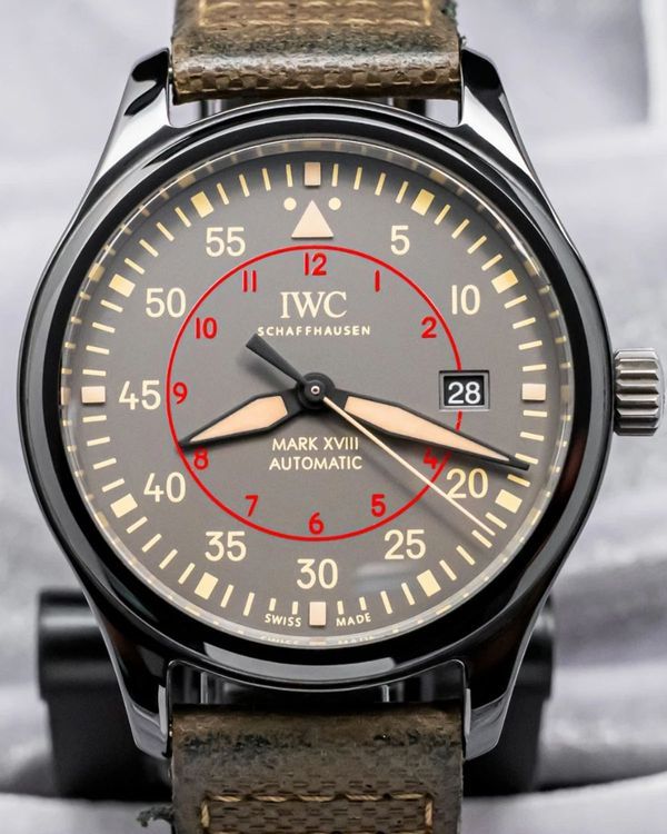2016 IWC Schaffhausen Pilot Top Gun Miramar 41MM Grey Dial Leather Strap (IW324702)