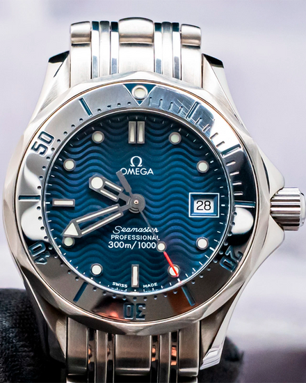 Omega Seamaster Diver 300M 28MM Quartz Blue Dial Steel Bracelet (2582.80.00)