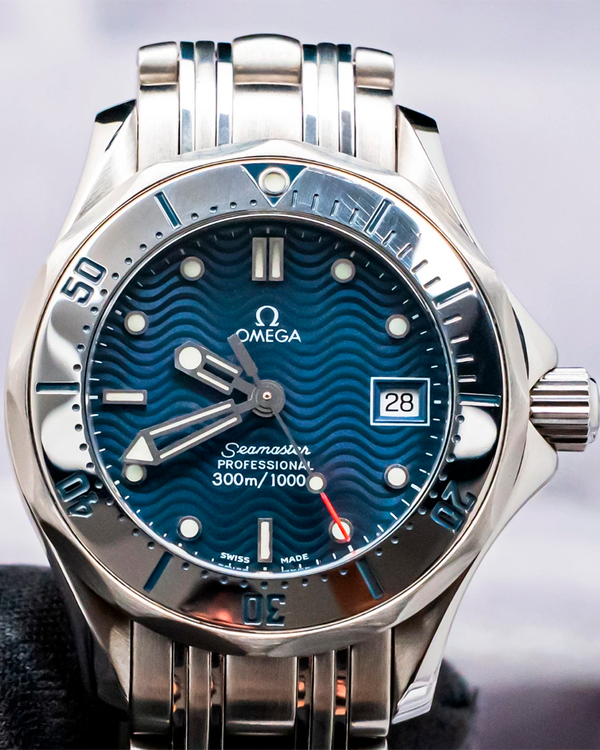 Omega Seamaster Diver 300M 28MM Quartz Blue Dial Steel Bracelet (2582.80.00)