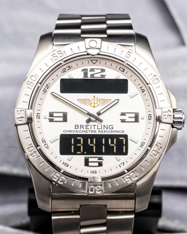 Breitling Aerospace Avantage 42mm Quartz Silver Dial Titanium Bracelet (E7936210/G606)