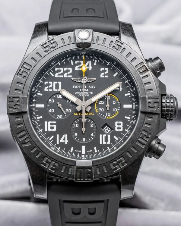 2016 Breitling Avenger Hurricane 50MM Black Dial Rubber Strap (XB1210E4/BE89)