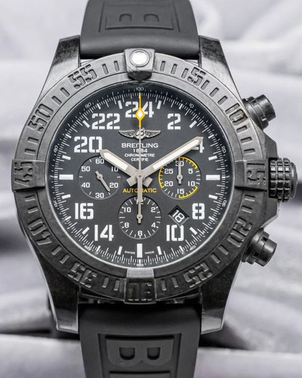 2016 Breitling Avenger Hurricane 50MM Black Dial Rubber Strap (XB1210E4/BE89)