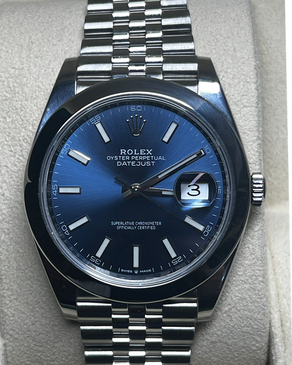 Rolex Datejust 41MM Blue Dial Jubilee Bracelet (126300)