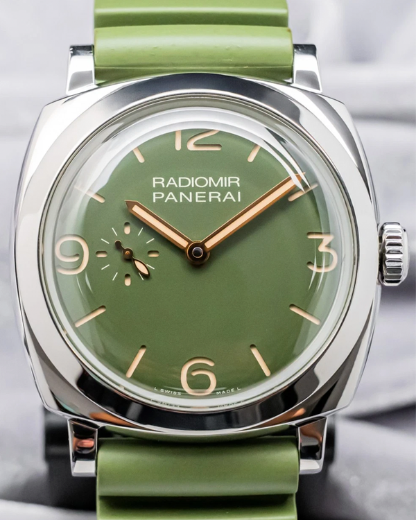 Panerai 995 Radiomir "Military Green" 1940 3 Days 45MM Green Dial Rubber Strap (PAM00995)