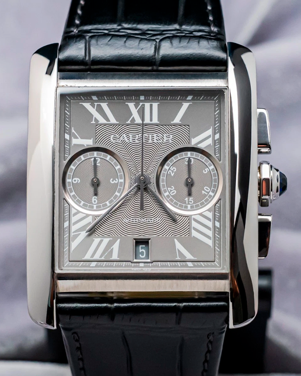 2016 Cartier Tank MC 44MM Steel Starp Silver Dial (W5330008)
