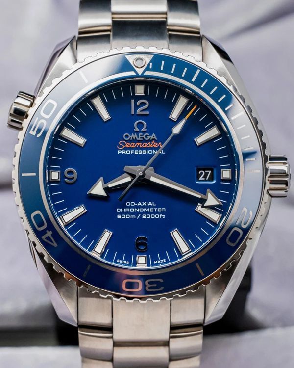 Omega Seamaster Planet Ocean 600M 45.5MM Blue Dial Titanium Bracelet (232.90.46.21.03.001)