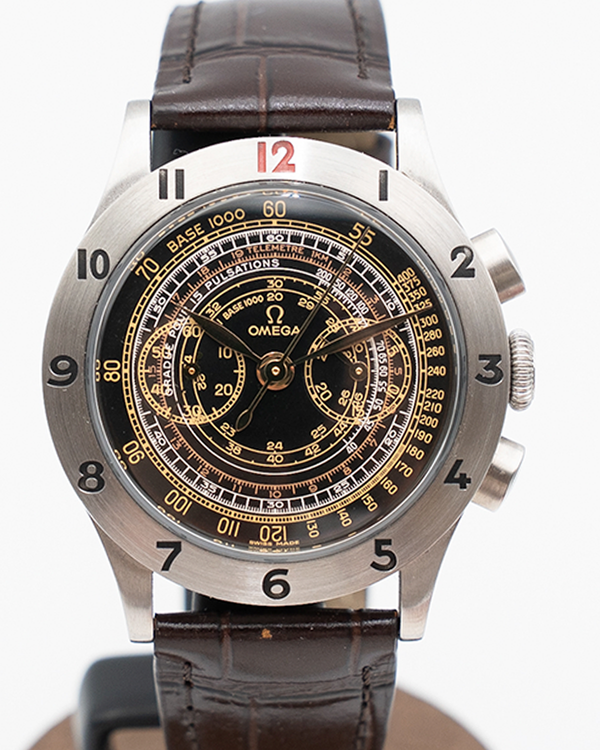 2007 Omega Museum Collection No. 3 “Officer’s Watch” 37.5MM Black Dial Leather Strap (5702.50.02)