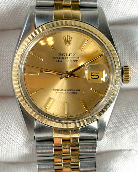 1978 Rolex Datejust 36MM Champagne Dial Two-Tone Jubilee Bracelet (16013)