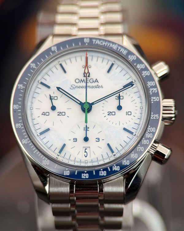 2026 Omega Speedmaster "Milano Cortina" S.E. 38MM White Dial Steel Bracelet (522.30.38.50.40.002)
