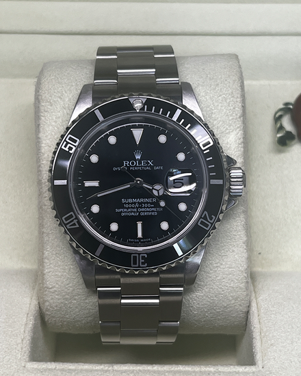 2007 Rolex Submariner Date 40MM Black Dial Oyster Bracelet (16610)