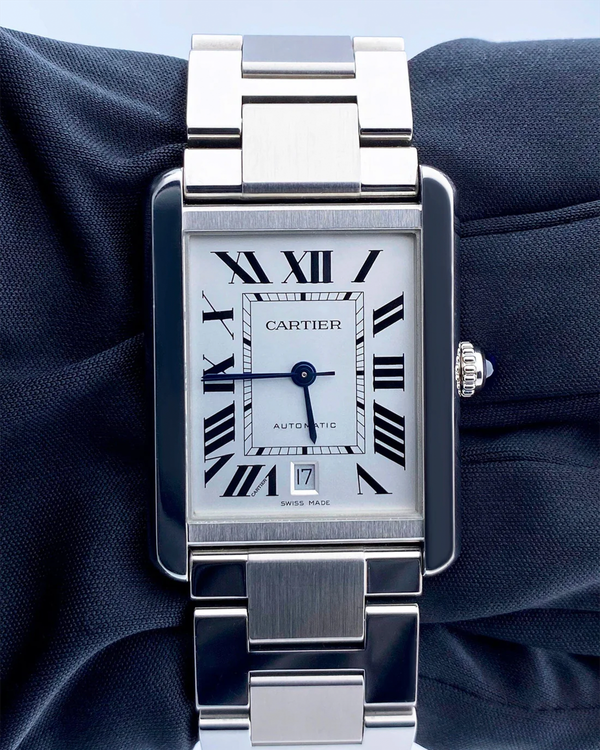Cartier Tank Solo XL 31MM Silver Dial Steel Bracelet (W5200028)