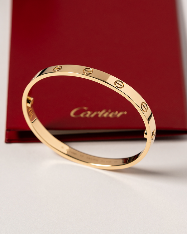 No Reserve - 2023 Cartier Accessories Love Bracelet Small 3.8MM Size 17 Yellow Gold (B6079117)
