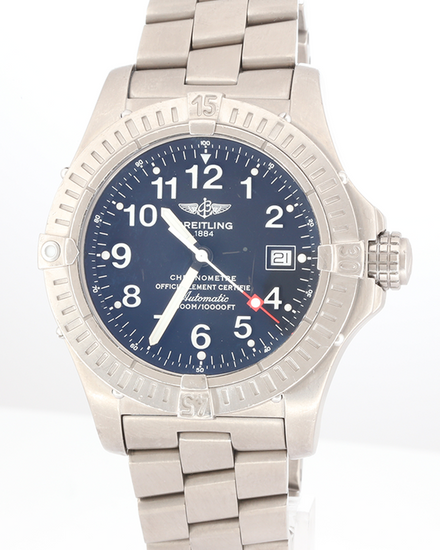 2008 Breitling Avenger Seawolf 44MM Black Dial Titanium Bracelet (E1737018/B640)