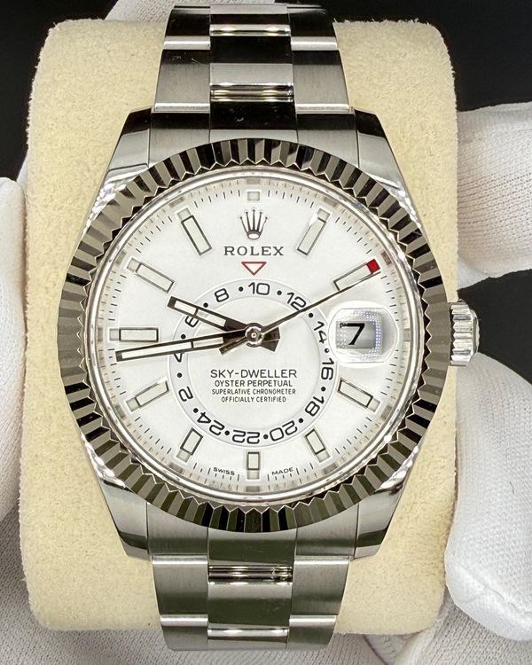 2022 Rolex Sky-Dweller 42MM White Dial Oyster Bracelet (326934)