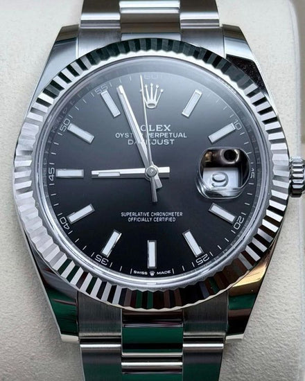 2025 Rolex Datejust 41MM Black Dial Oyster Bracelet (126334)