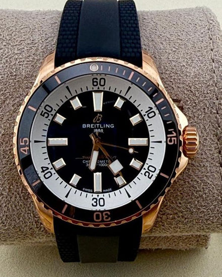 2026 Breitling Superocean 42MM Black Dial Rubber Strap (R17375)