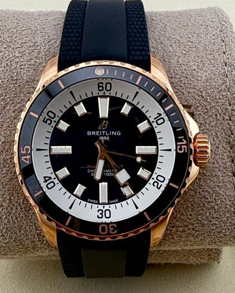 2026 Breitling Superocean 42MM Black Dial Rubber Strap (R17375