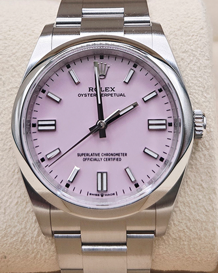 2025 Rolex Oyster Perpetual 36MM Pink Dial Oyster Bracelet (126000)