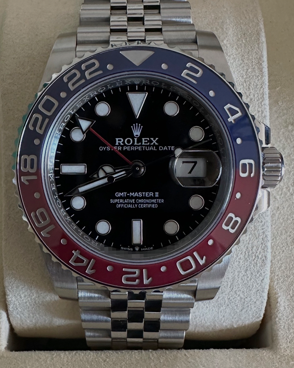 2025 Rolex GMT-Master II "Pepsi" 40MM Black Dial Jubilee Bracelet (126710BLRO)