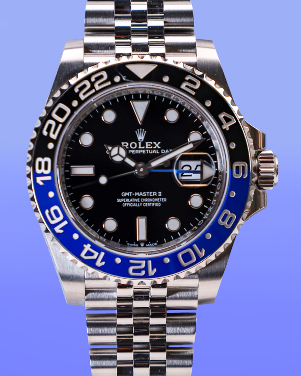 Rolex GMT-Master II "Batgirl" 40MM Black Dial Jubilee Bracelet (126710BLNR)