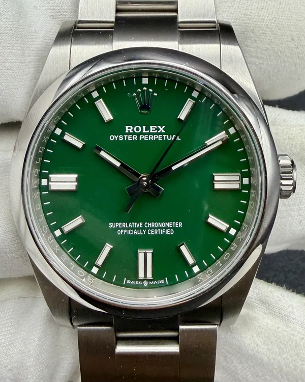 2023 Rolex Oyster Perpetual 36MM Green Dial Oyster Bracelet (126000)