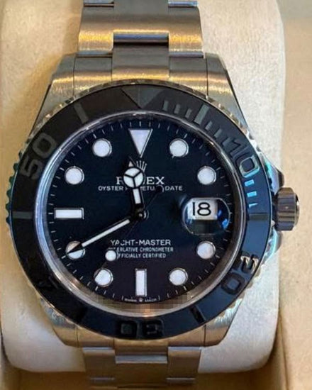 No Reserve - 2025 Rolex Yacht-Master 42MM Black Dial Titanium Oyster Bracelet (226627)