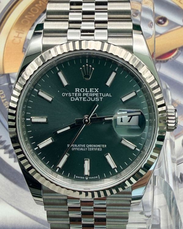 2025 Rolex Datejust 36MM Green Dial Jubilee Bracelet (126234)