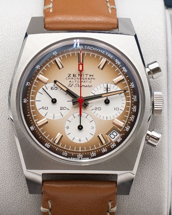 2023 Zenith Chronomaster Revival El Primero 37MM Brown "Gradient" Dial Leather Strap (03.A384.400/385.C855)
