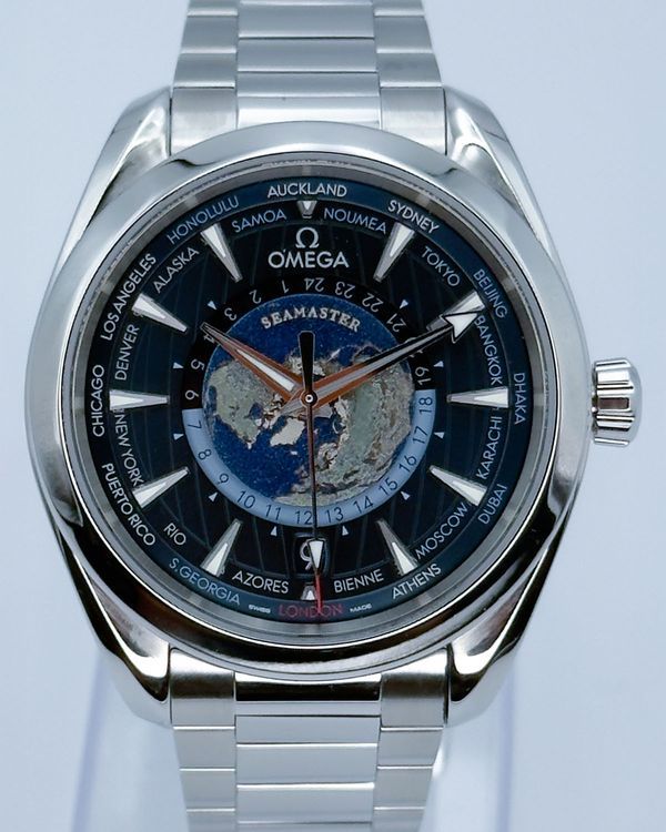 2023 Omega Seamaster Aqua Terra 150M "Worldtimer" 43MM Blue Dial Steel Bracelet (220.10.43.22.03.001)