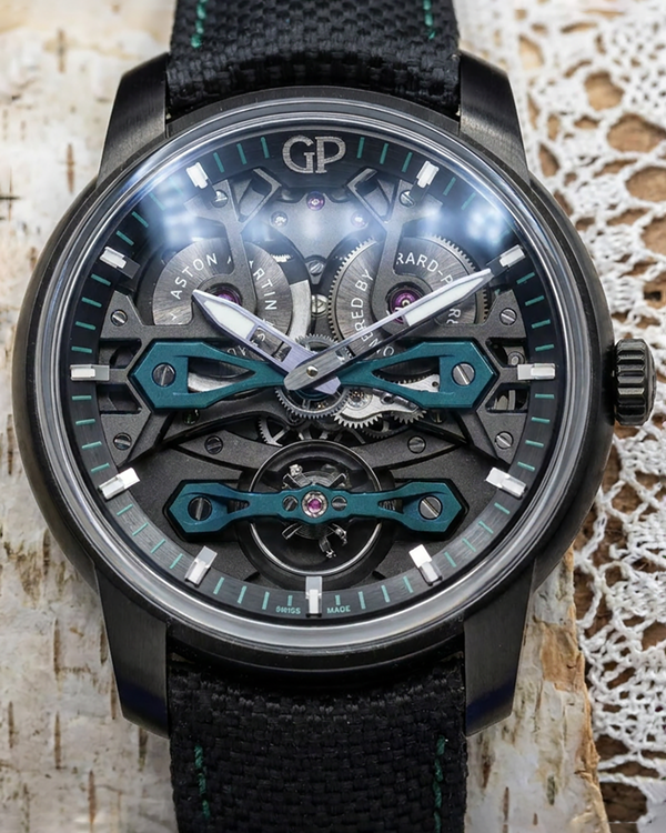 Girard Perregaux Bridges "Neo Bridges Aston Martin" L.E. 45MM Skeleton Dial Textile Strap (84000-21-3236-5CX)