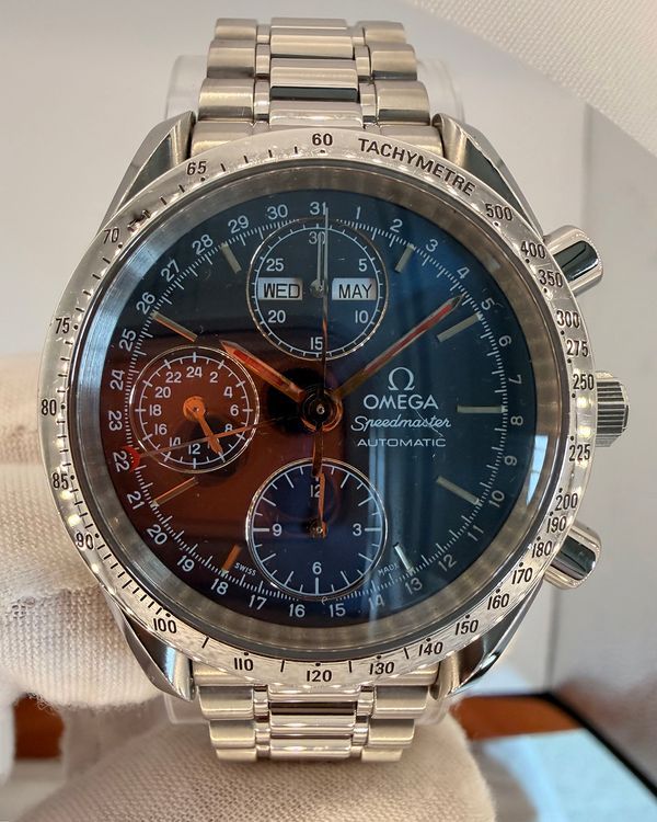 Omega Speedmaster Day-Date 39MM Blue Dial Steel Bracelet (3523.80.00)