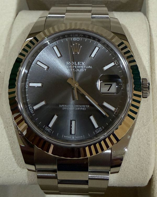2026 Rolex Datejust 41MM Slate Dial Oyster Bracelet (126334)