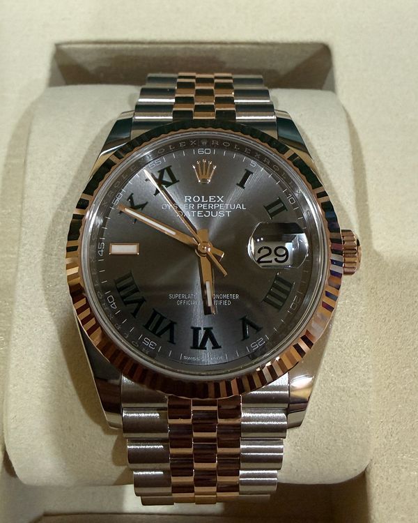 2026 Rolex Datejust "Wimbledon" 36MM Slate Dial Two-Tone Jubilee Bracelet (126231)