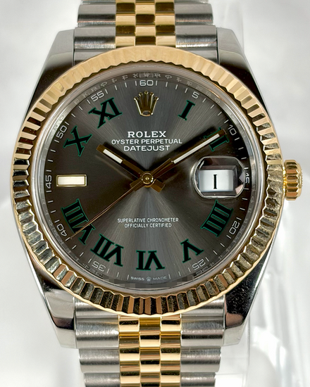 2021 Rolex Datejust "Wimbledon" 41MM Slate Dial Two-Tone Jubilee Bracelet (126333)