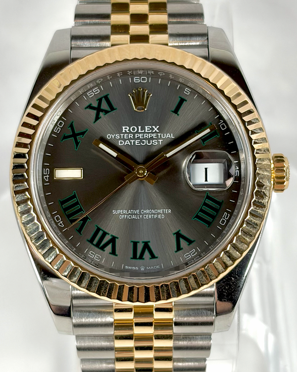 2021 Rolex Datejust "Wimbledon" 41MM Slate Dial Two-Tone Jubilee Bracelet (126333)