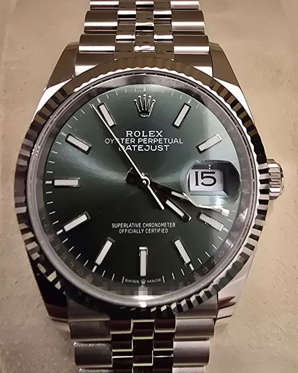 2025 Rolex Datejust 36MM Green Dial Jubilee Bracelet (126234)