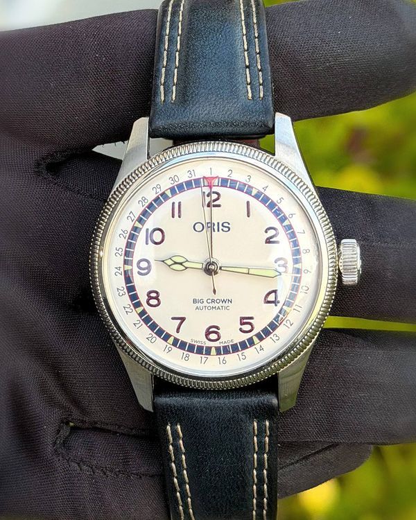 Oris Big Crown Pointer Date "Hank Aaron" L.E. 40MM White Dial Leather Strap (01 754 7785 4081-Set)