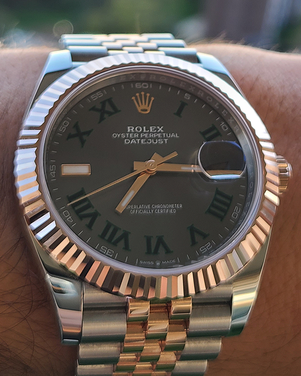 2020 Rolex Datejust "Wimbledon" 41MM Slate Dial Two-Tone Jubilee Bracelet (126331)