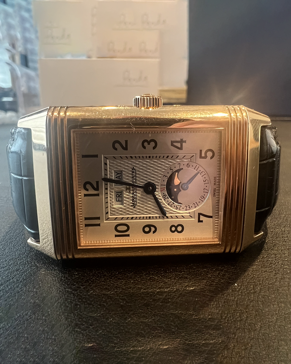 2017 Jaeger-LeCoultre Grande Reverso Calendar 30X48.5MM Silver Dial Leather Strap (Q3752520)