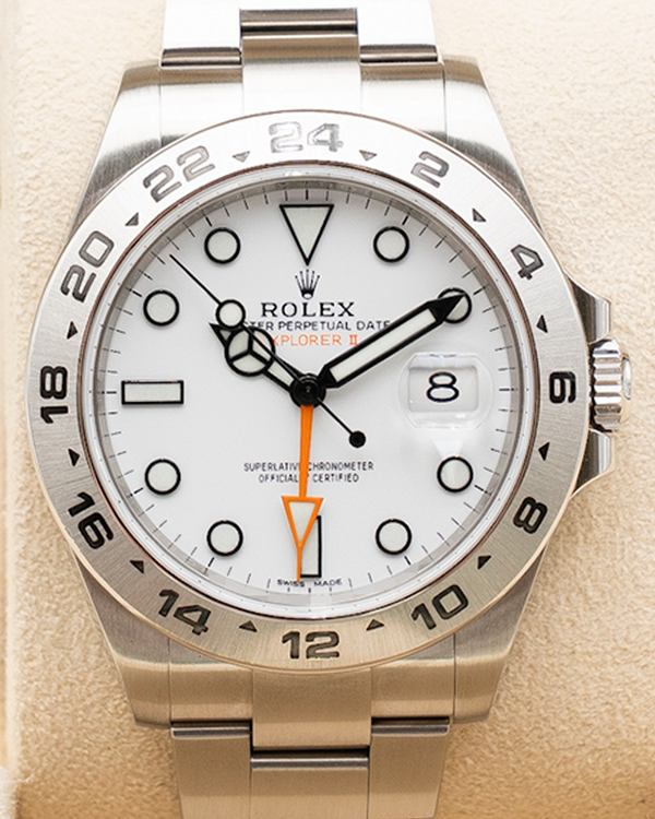 2018 Rolex Explorer II "Polar" 42MM White Dial Oyster Bracelet (216570)