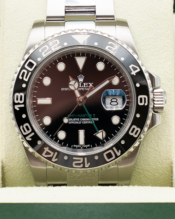 2014 Rolex GMT-Master II 40MM Black Dial Oyster Bracelet (116710LN)