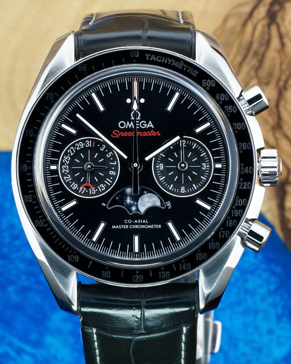 2024 Omega Speedmaster Moonphase 44.25MM Black Dial Steel Bracelet (304.33.44.52.01.001)