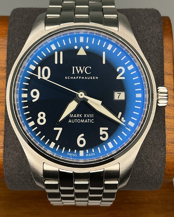 2020 IWC Schaffhausen Pilot Mark XVIII "Le Petit Prince" 40MM Blue Dial Steel Bracelet (IW327016)
