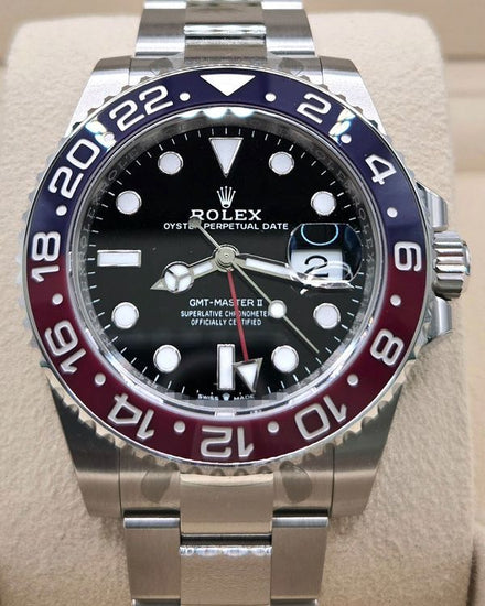 2024 Rolex GMT-Master II "Pepsi" 40MM Black Dial Oyster Bracelet (126710BLRO)