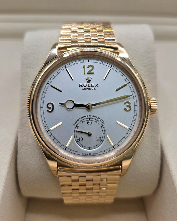 2025 Rolex 1908 39MM White Dial Yellow Gold Settimo Bracelet (52508)