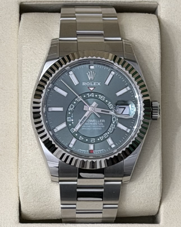 2026 Rolex Sky-Dweller 42MM Mint Green Dial Oyster Bracelet (336934)
