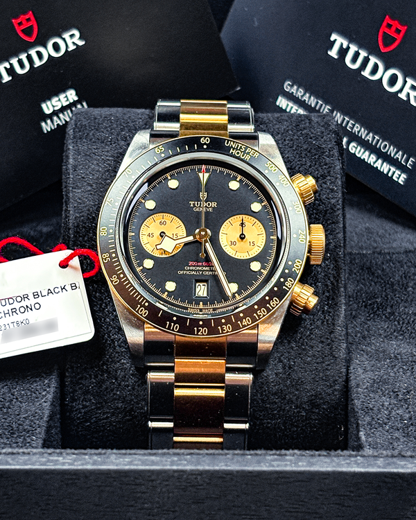 2022 Tudor Black Bay Chrono S&G 41MM Black Dial Two-Tone Bracelet (79363N)
