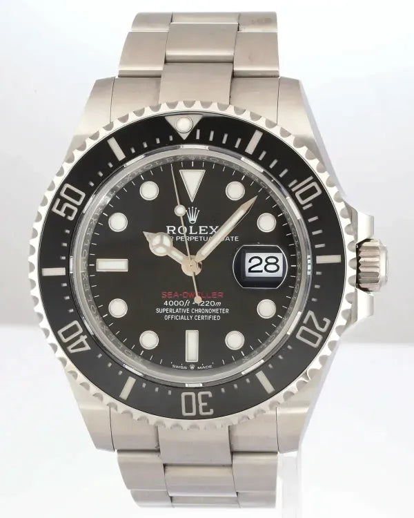 No Reserve - 2023 Rolex Sea-Dweller "Red Letters 50th Anniversary" 43MM Black Dial Oyster Bracelet (126600)