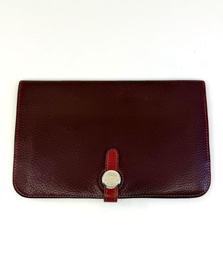 Hermès Dogon Wallet 7.2 x 4.2 IN Leather Silver Hardware (Dogon)