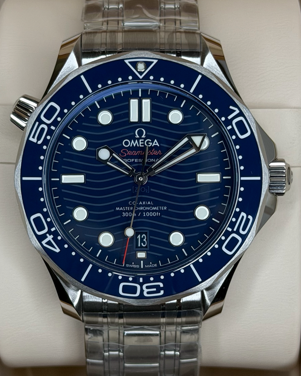 2026 Omega Seamaster Diver 300M 42MM Blue Dial Steel Bracelet (210.30.42.20.03.001)